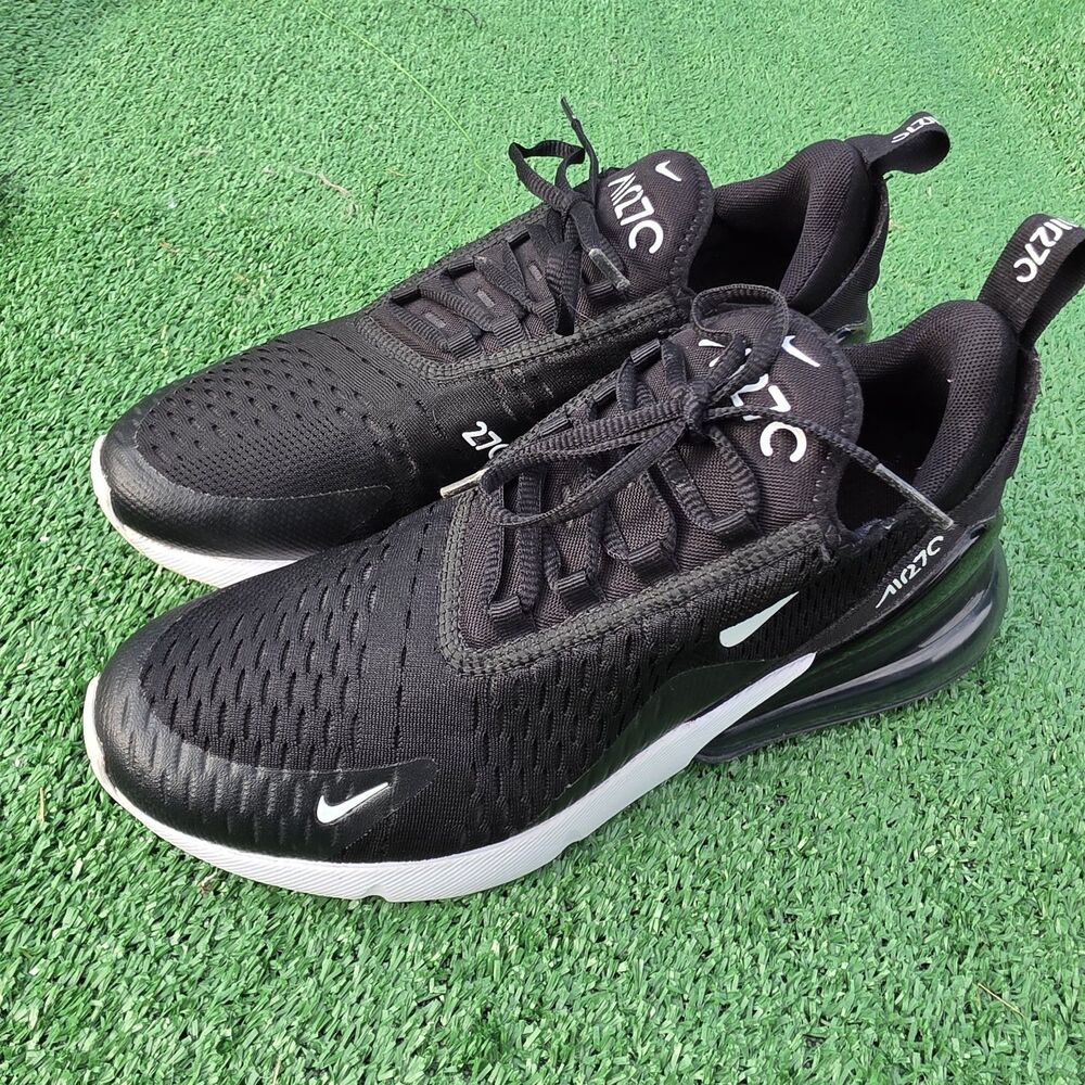 Nike Air Max 270 Black/White AH6789-001 Women's 9 Running Style Shoe